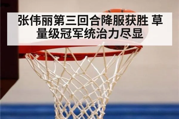 张伟丽第三回合降服获胜 草量级冠军统治力尽显